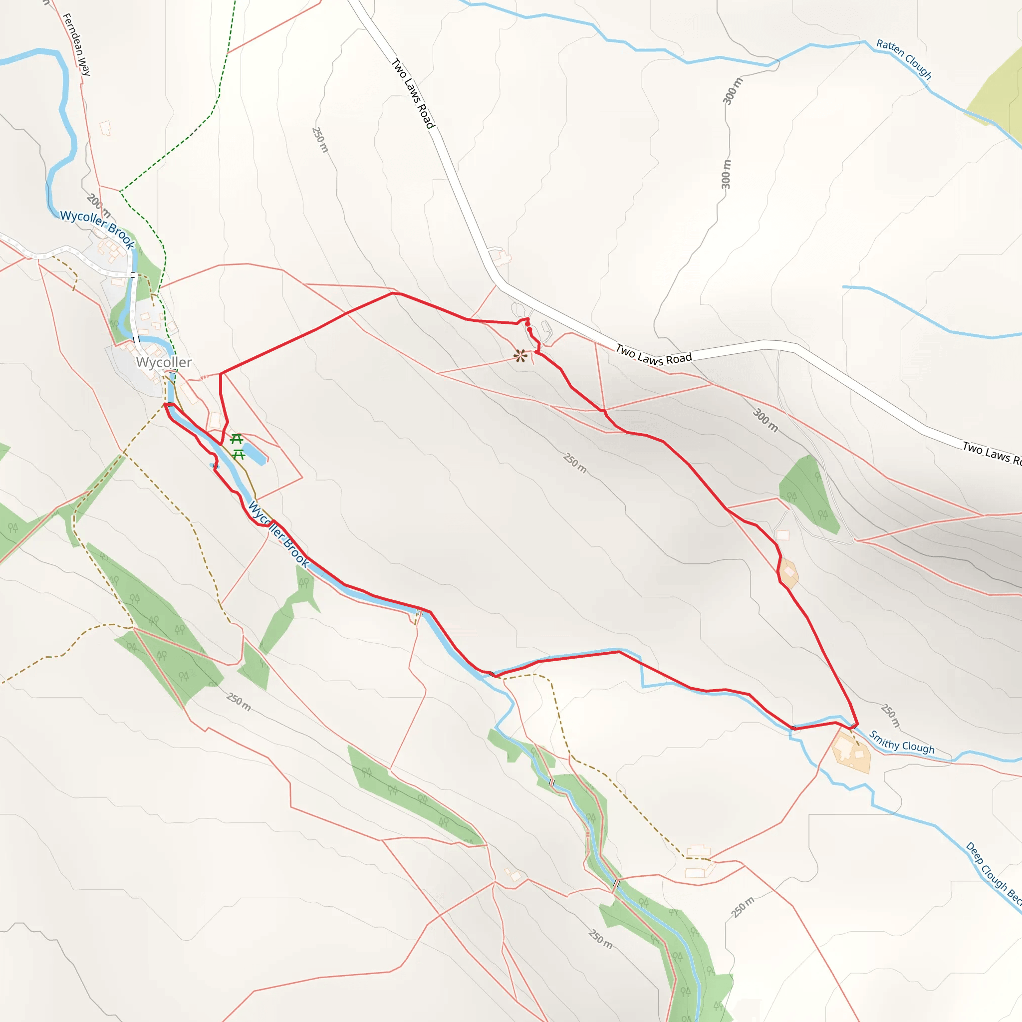 Wycoller Park Loop mobile static map