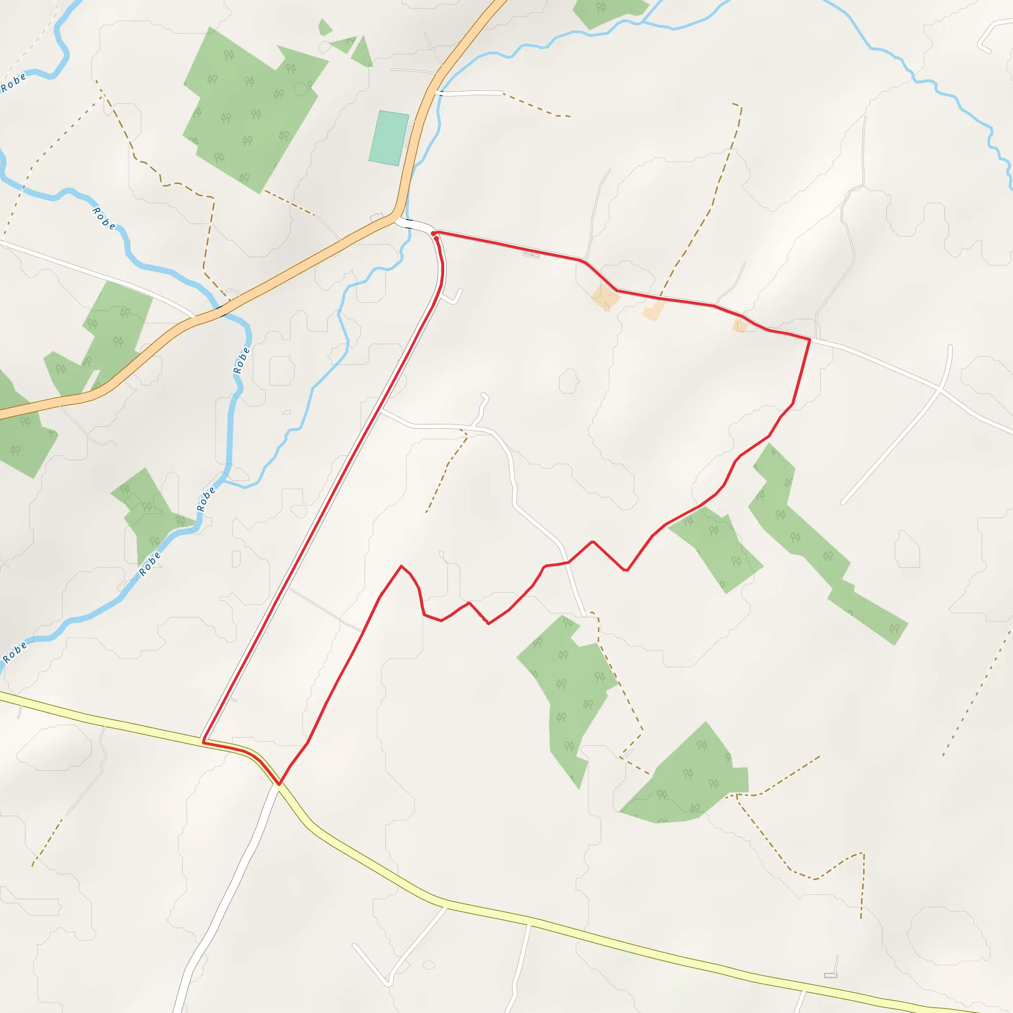 Toms Lane Trail mobile static map