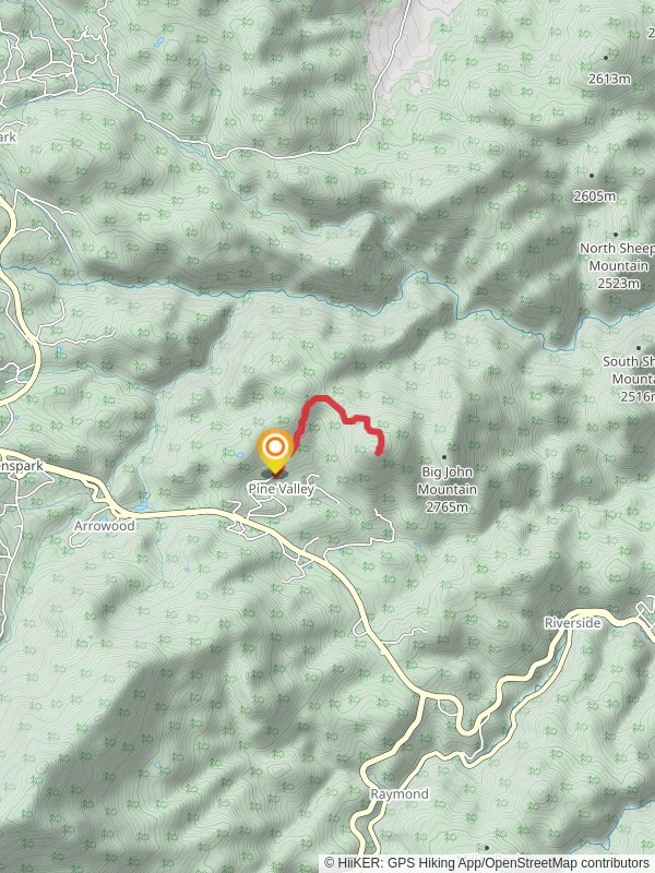 Taylor Mountain mobile static map