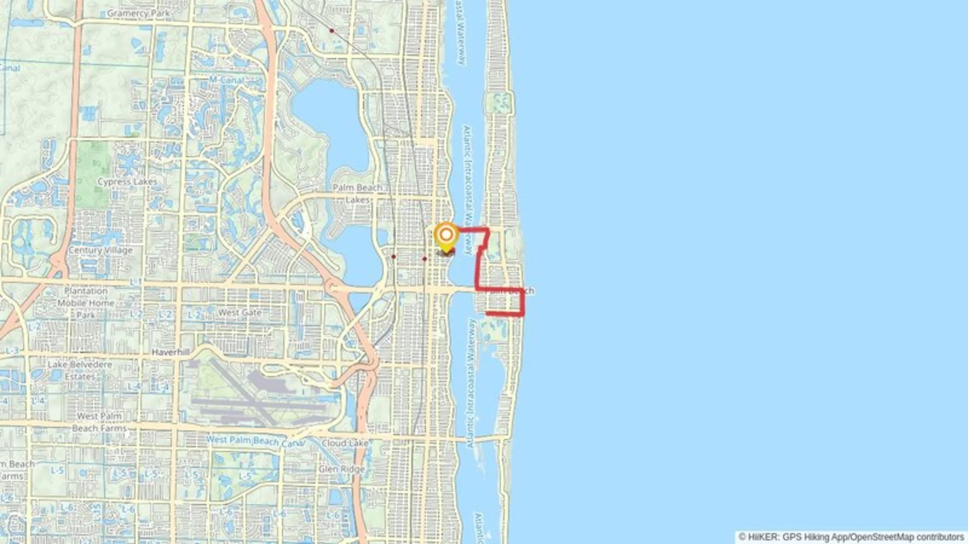 An image depicting the trail Atlantic Intracoastal Waterway- South Lake Trail and its surrounding area.