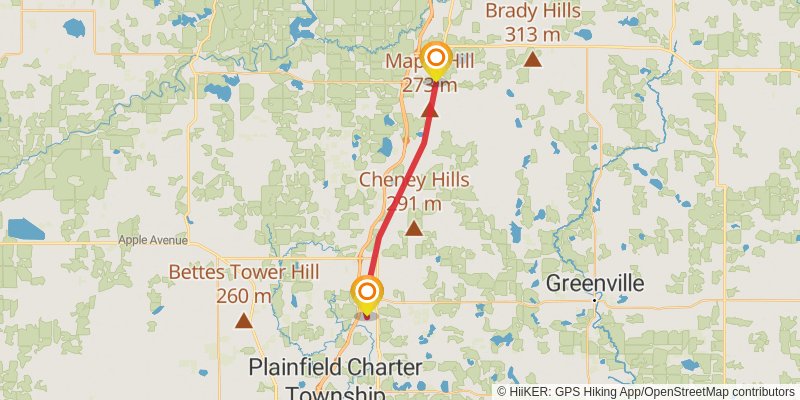 White Pine Trail stage 2 Map