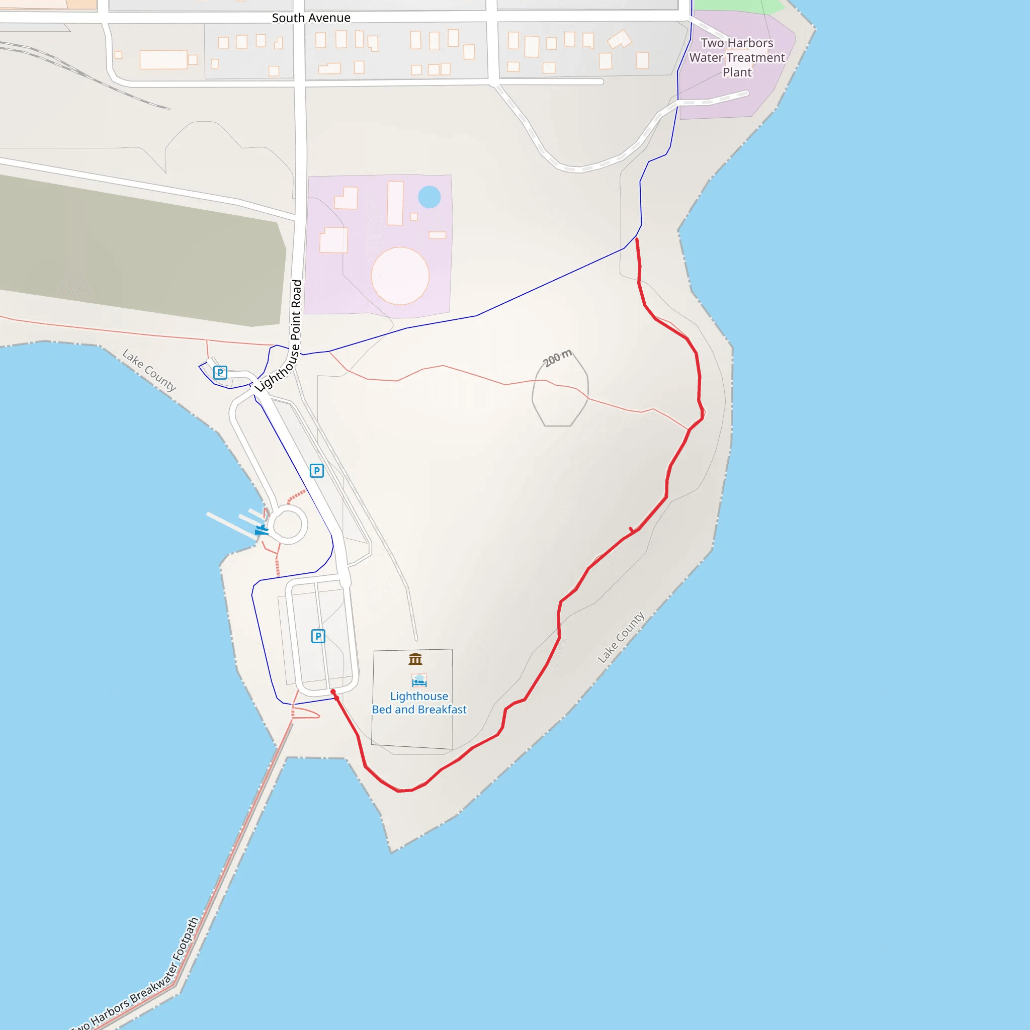 Two Harbors Lighthouse Museum mobile static map