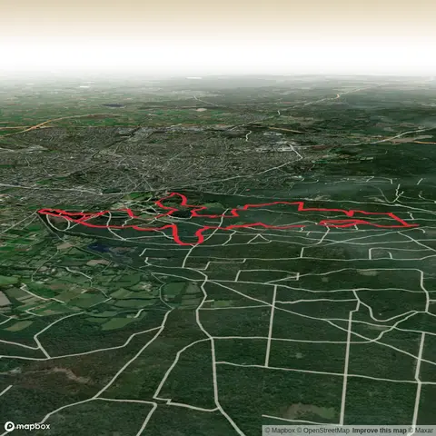 Veld Vijvers, Achterpark, Wolvenbosch and Fort Java Loop