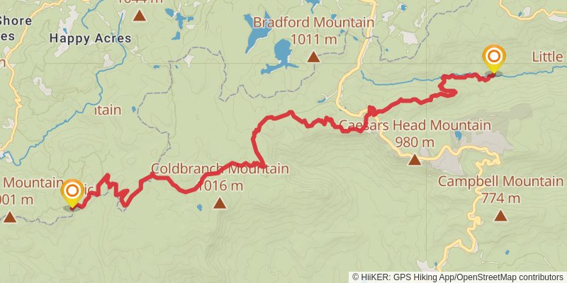 Palmetto Trail stage 8 Map