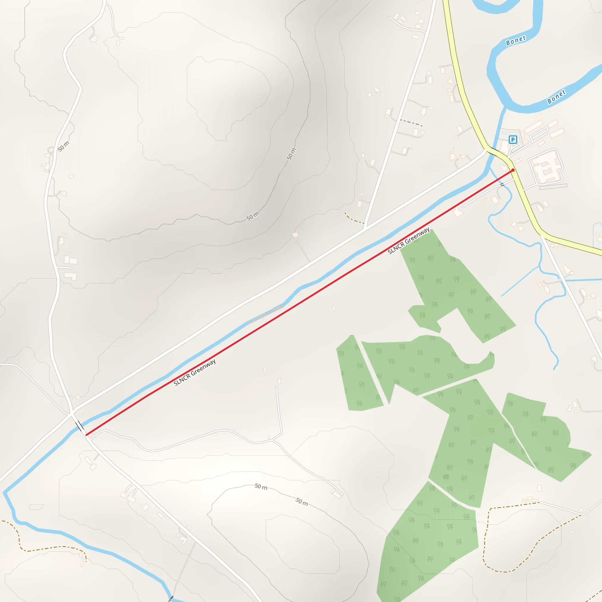 SLNCR Rail Trail 'The Long Stretch' Walking Trail mobile static map