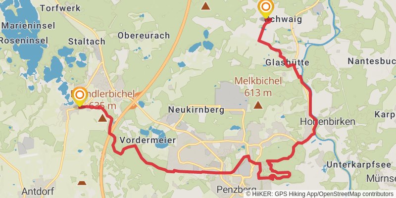 Heilige Landschaft Pfaffenwinkel - Ostschleife stage 4 Map