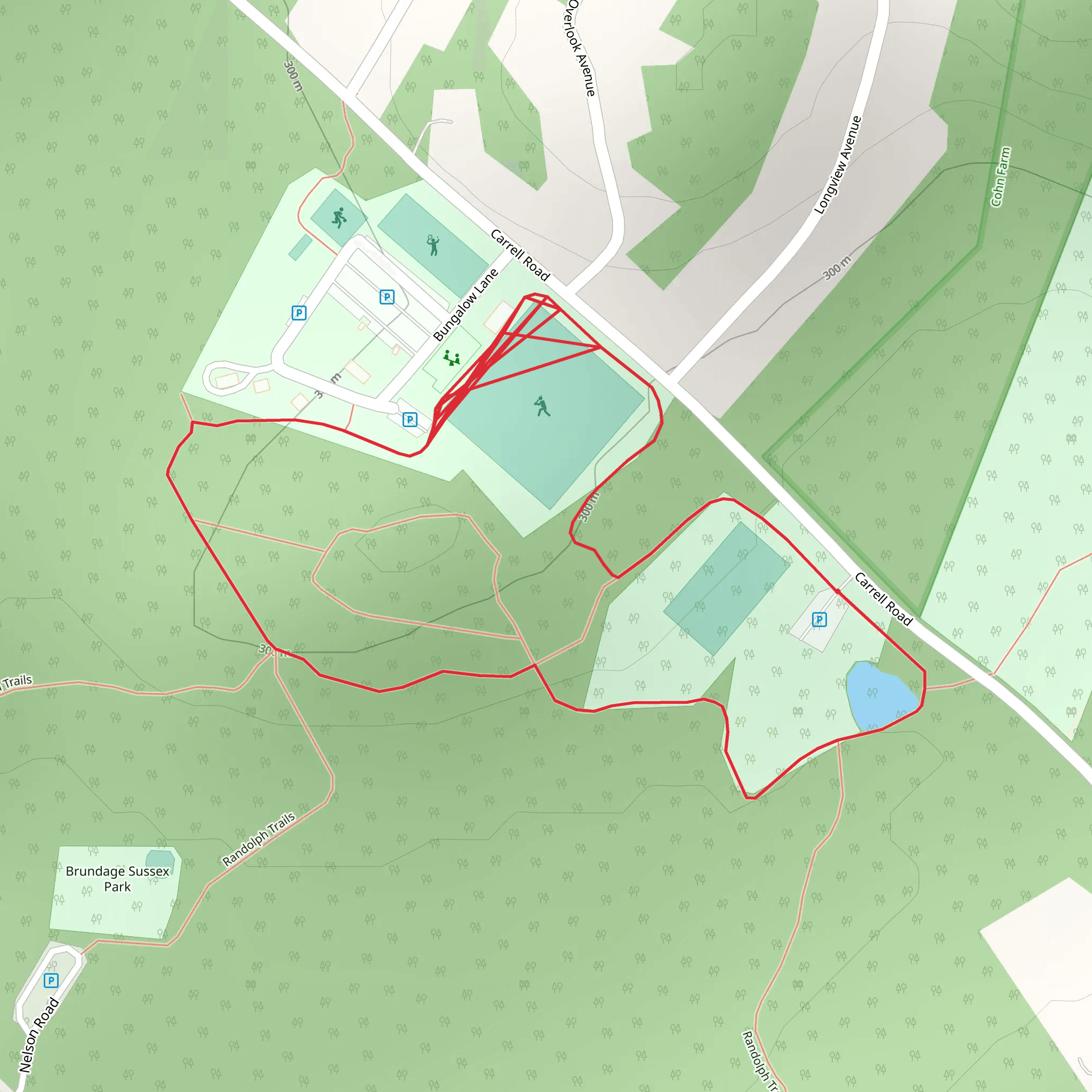 Carrell Road Loop mobile static map