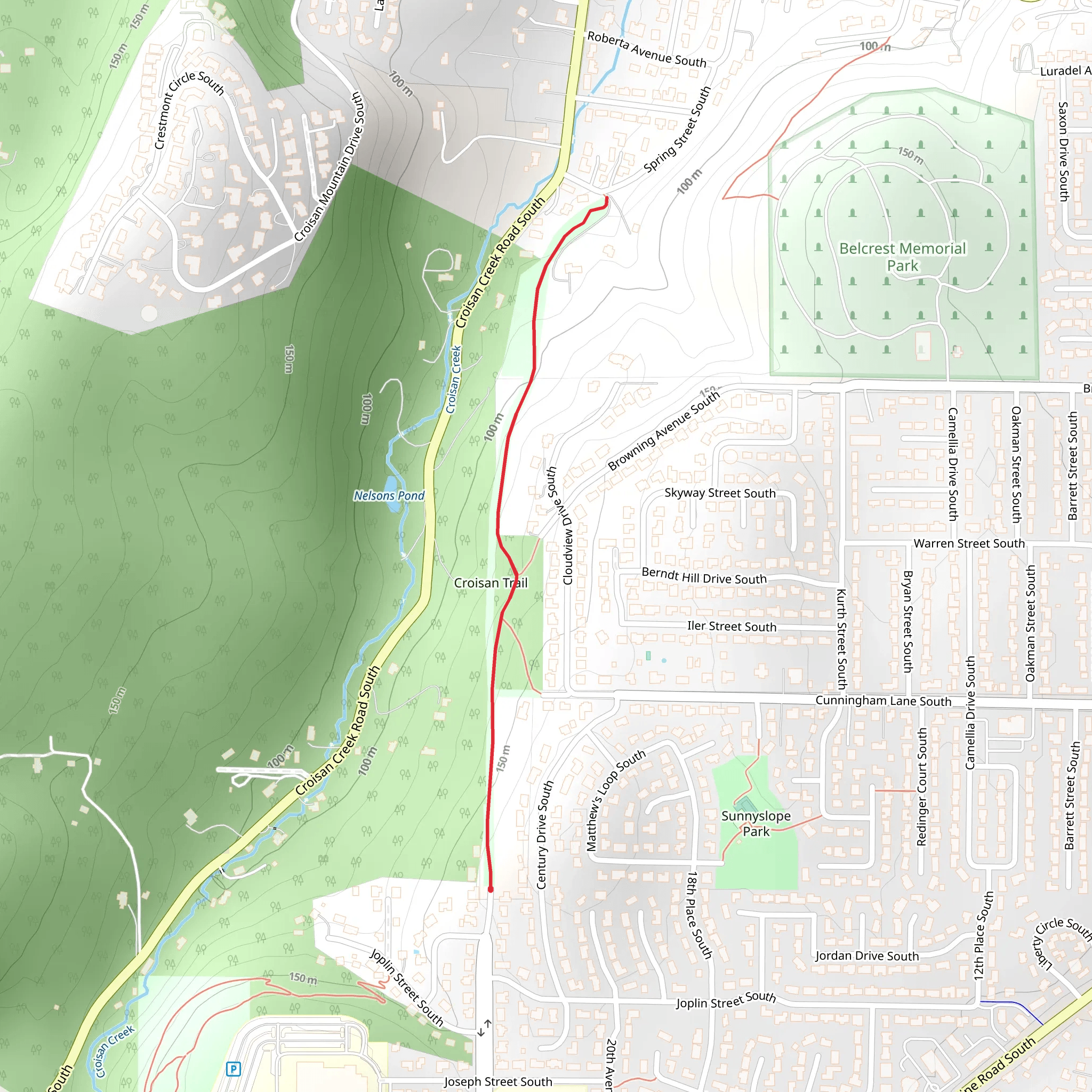 Crosian Trail mobile static map