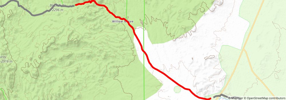 American Discovery Trail South Route stage 338 Map
