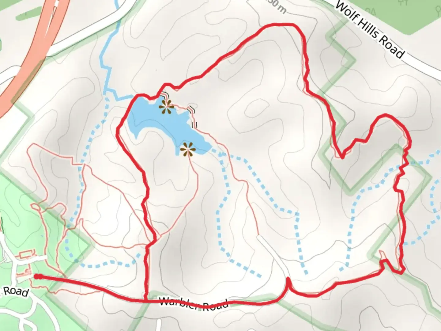 An image depicting the trail Backcountry and Wilderness Lake Loop and its surrounding area.