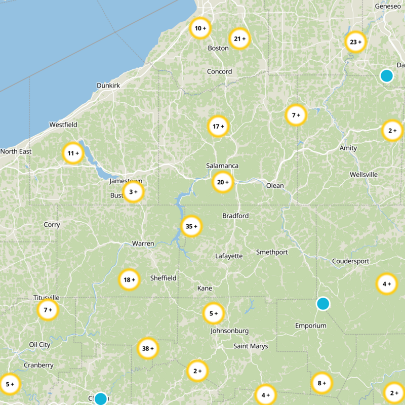 Cattaraugus County Static Map