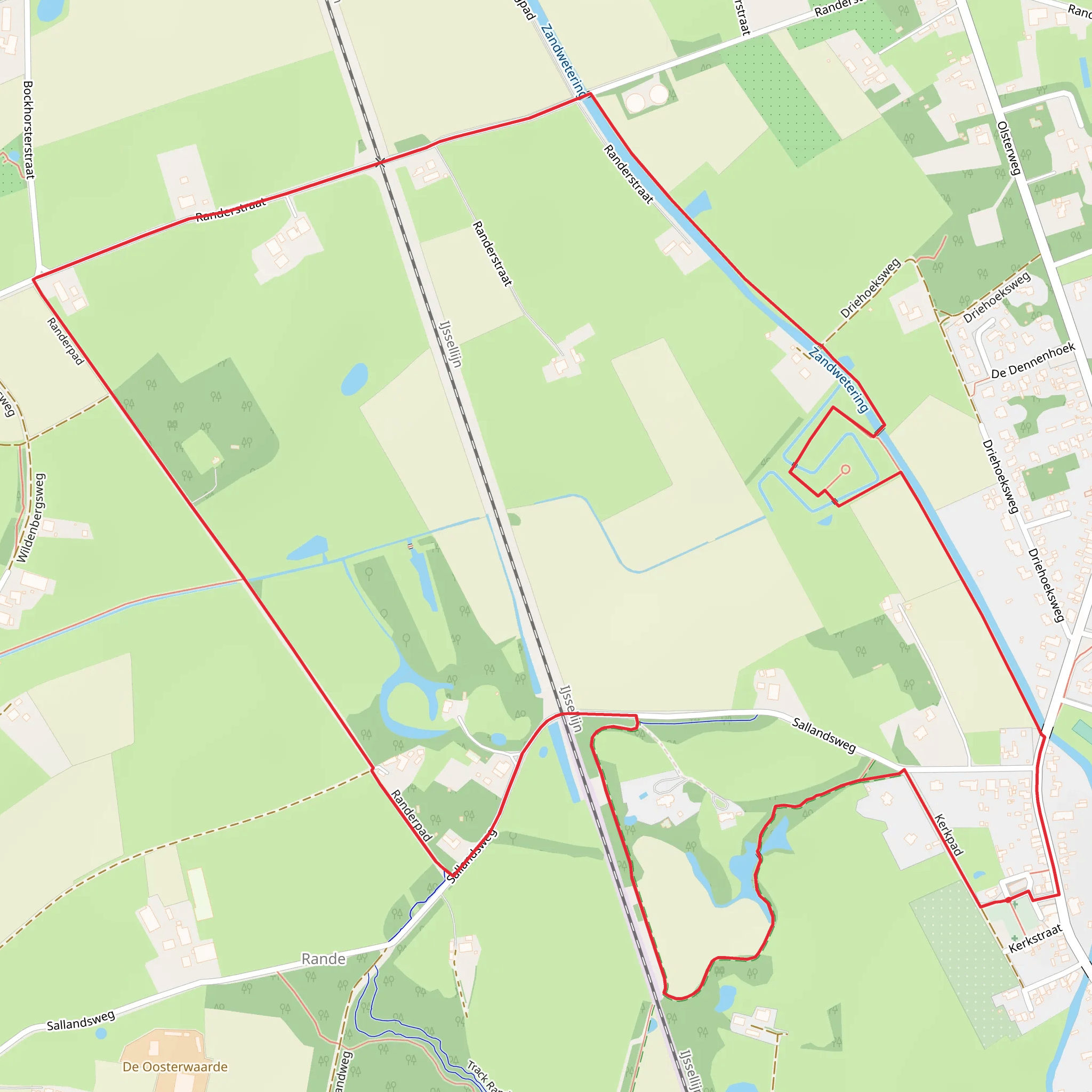 Gemeente and Sallandpad Loop mobile static map