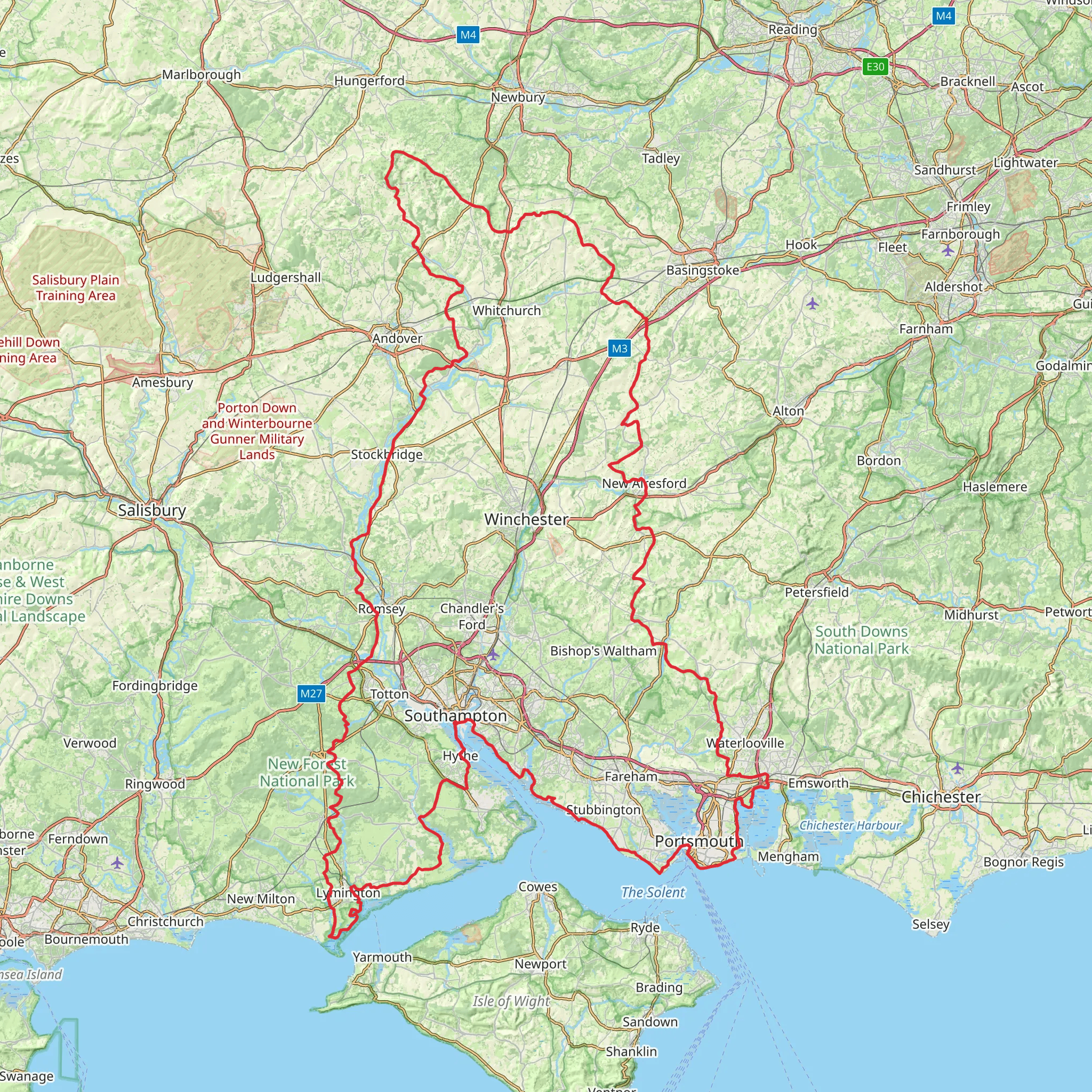 Hampshire Loop mobile static map