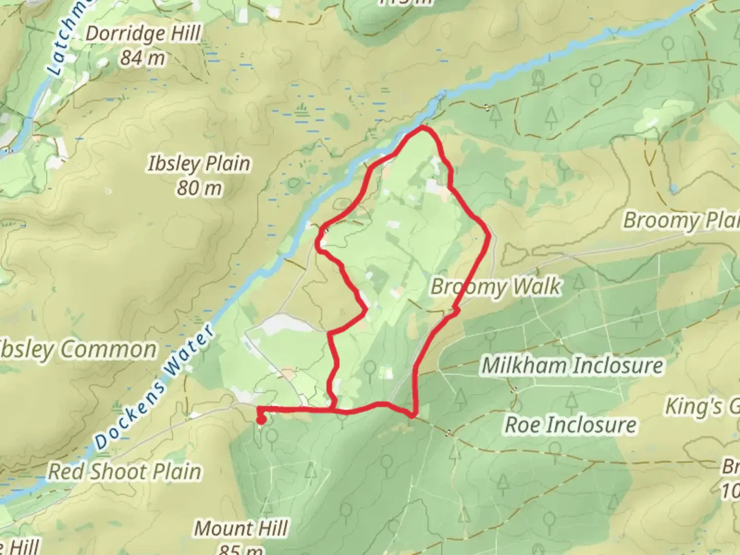 An image depicting the trail Linwood Loop and its surrounding area.
