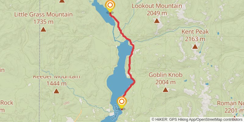 Ultra Pedestrian North Loop stage 245 Map