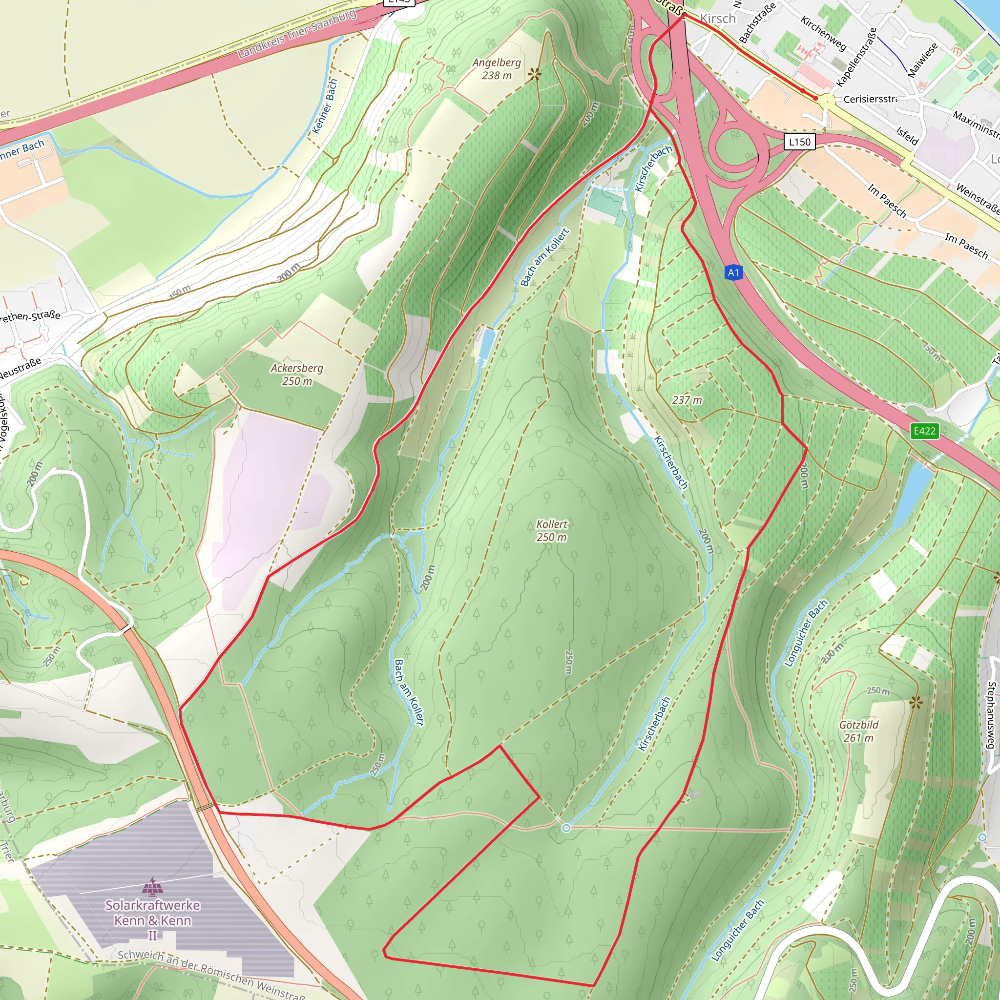 Longuicher Wald Loop mobile static map