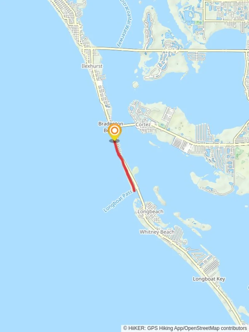 An image depicting the trail Coquina Gulfside Park and its surrounding area.