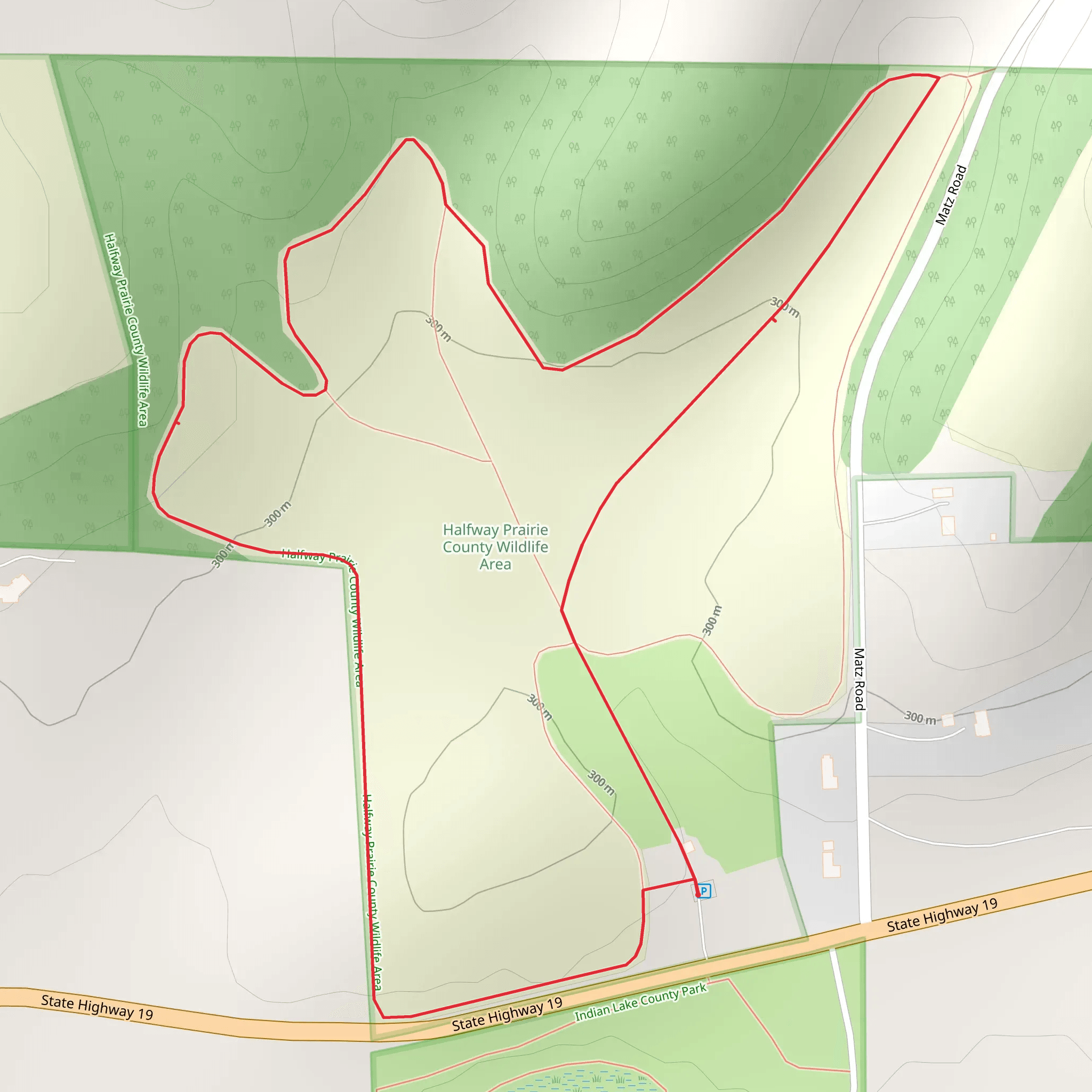 Matz Road Loop - West mobile static map