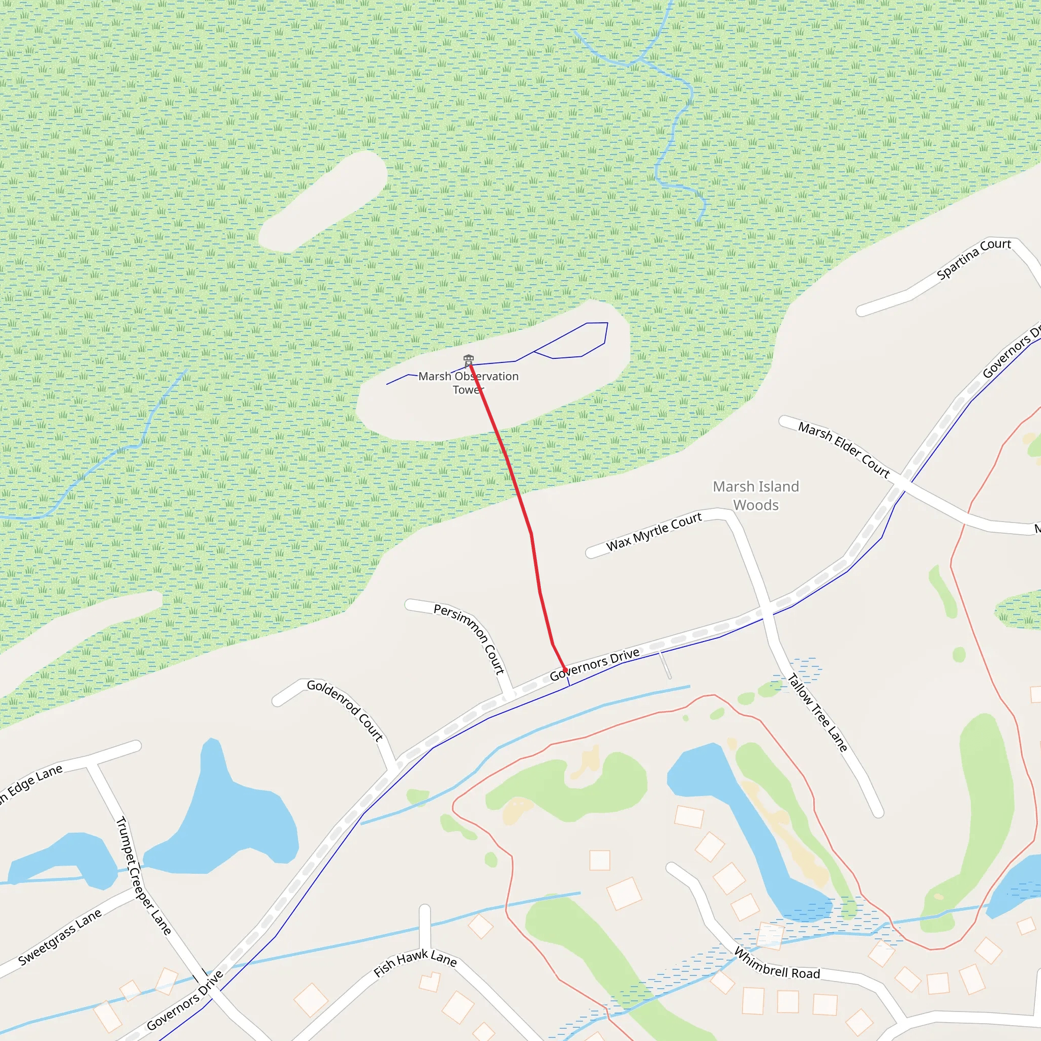 Governors Drive mobile static map