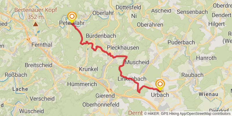 Kölner Weg stage 11 Map