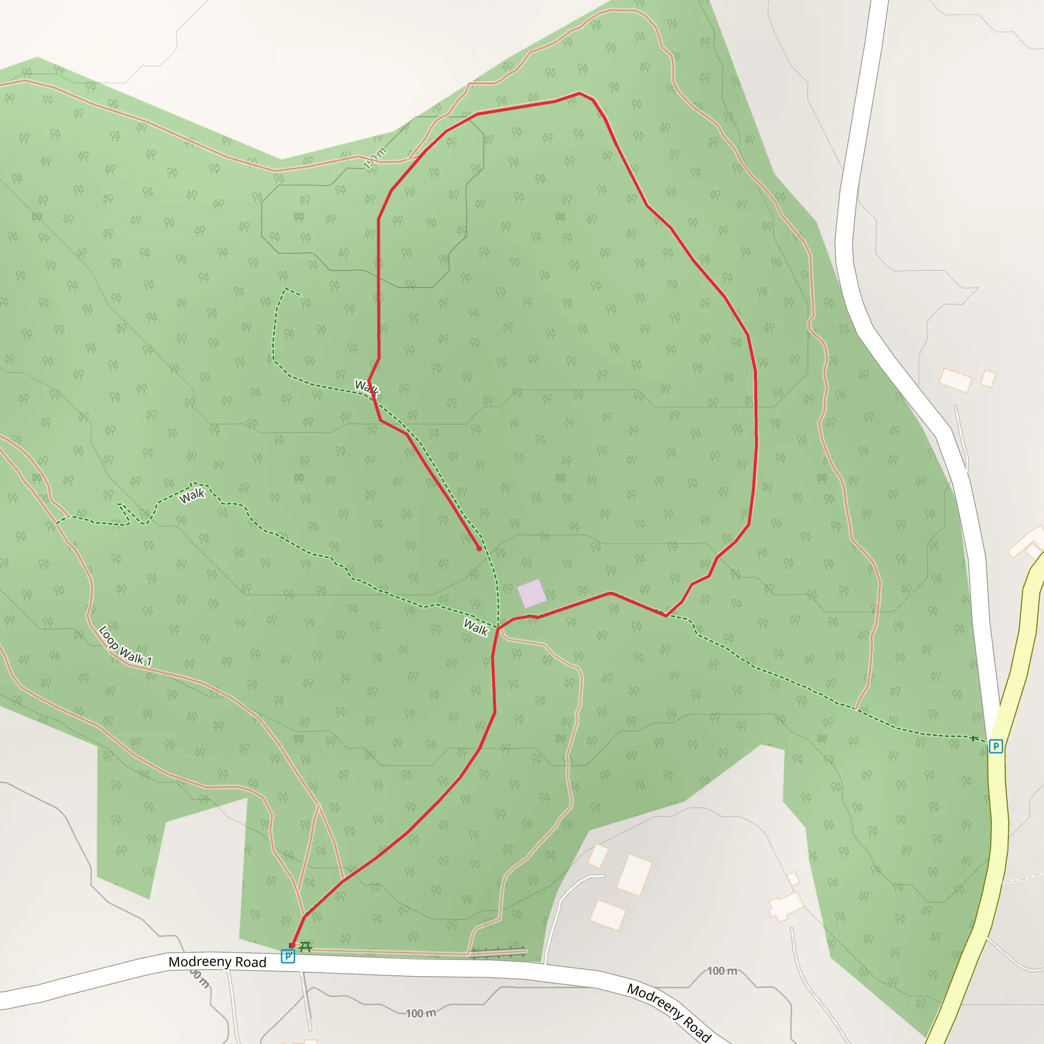 Knockanacree - Ash Loop mobile static map