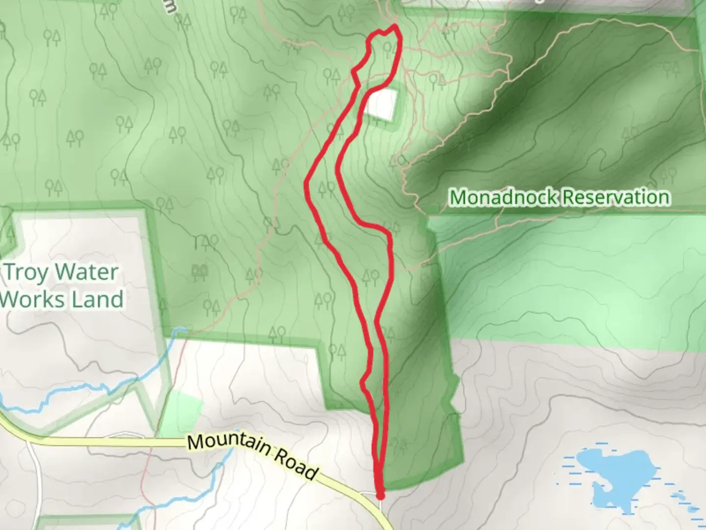 An image depicting the trail Old Halfway House Trail and White Arrow Trail Loop and its surrounding area.