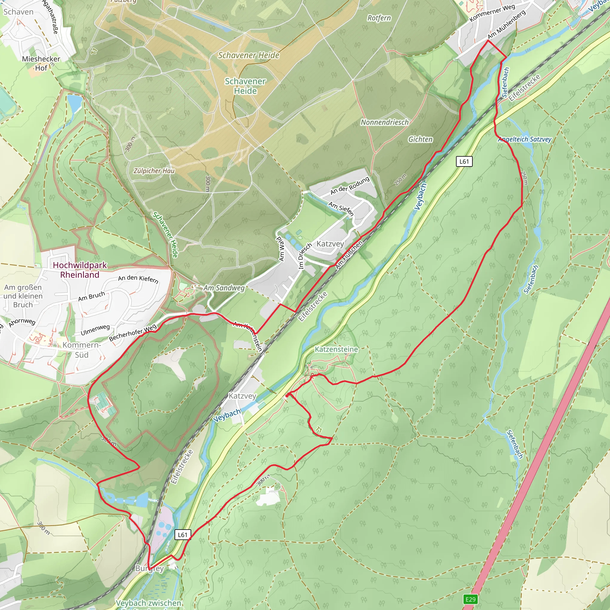 Hochwildpark Rheinland and EifelSchleife Burg Satzvey mobile static map