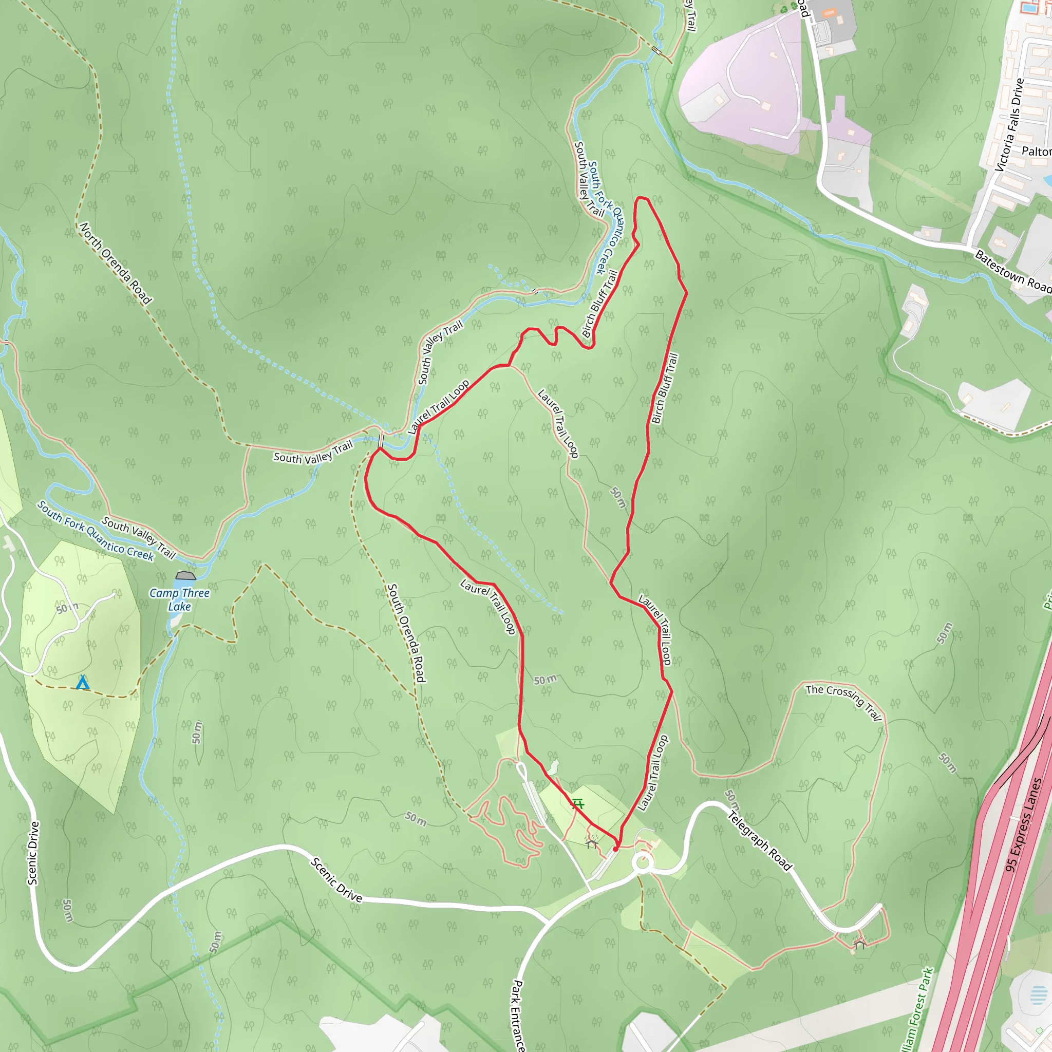 Laurel Trail Loop mobile static map