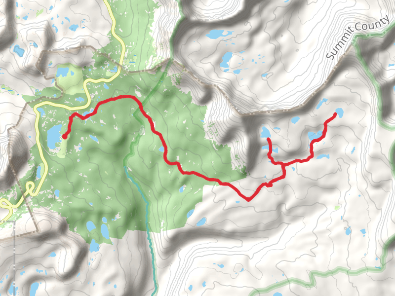 Mirror Lake Trail and Naturalist Basin Trail