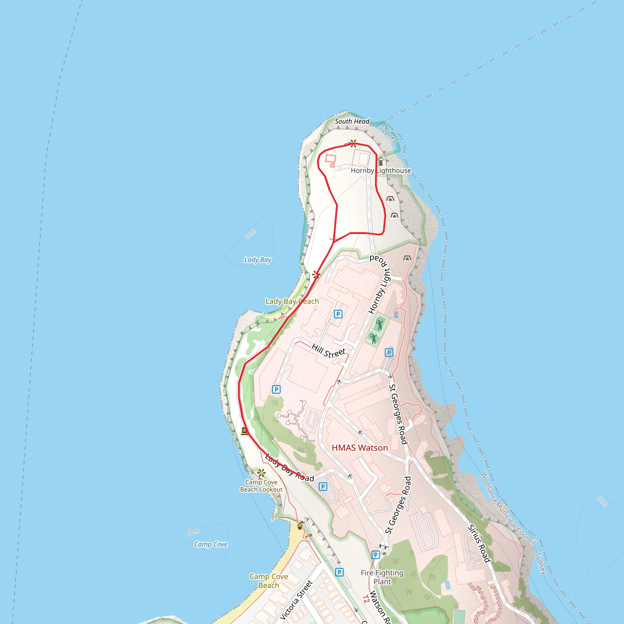 South Head Heritage Trail mobile static map