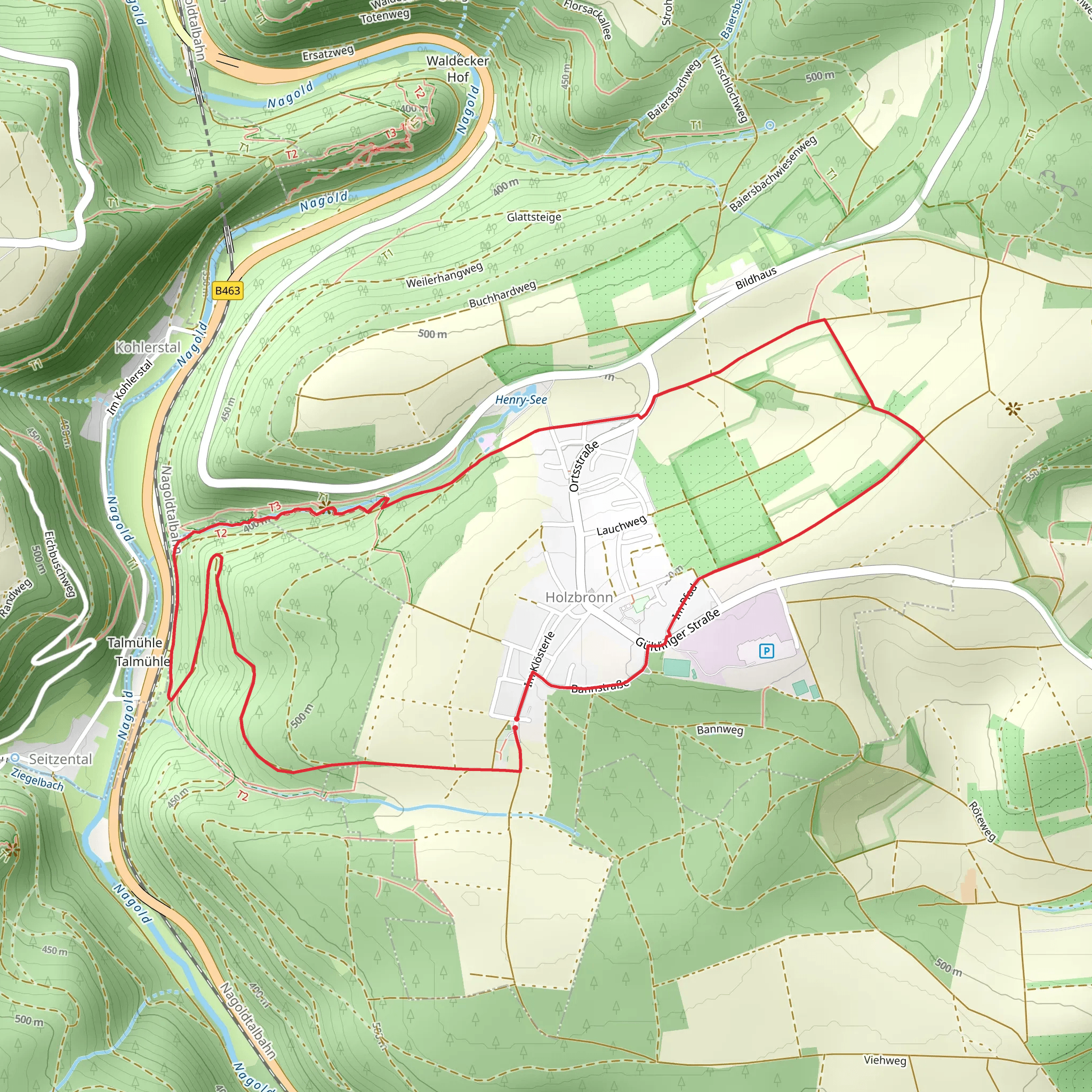 Xanderklinge Loop via Xanderklinge Rundweg mobile static map