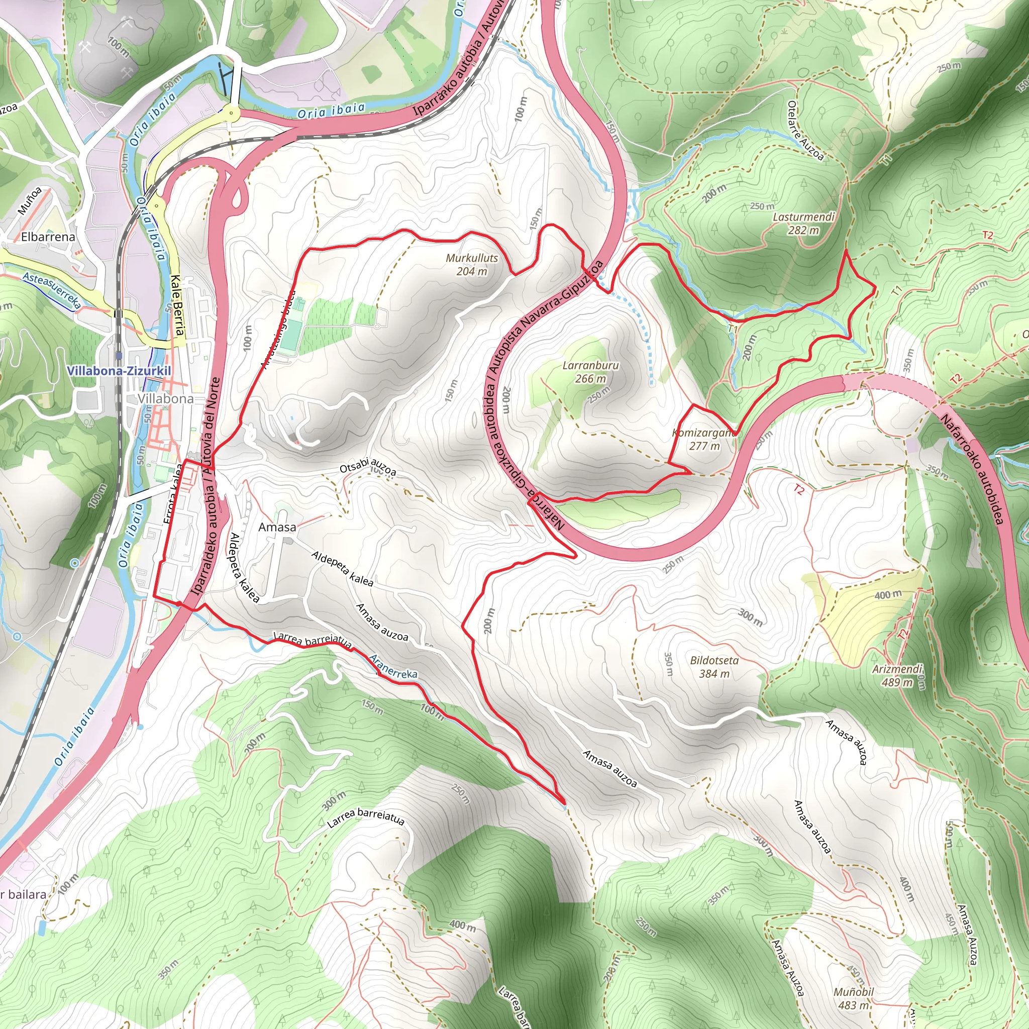Villabona - Villabona PR GI 120 mobile static map