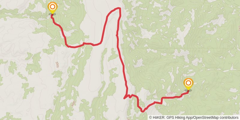 American Discovery Trail North Route stage 333 Map