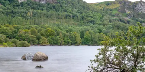 An image depicting the trail Great Wood and Derwentwater Walk and its surrounding area.