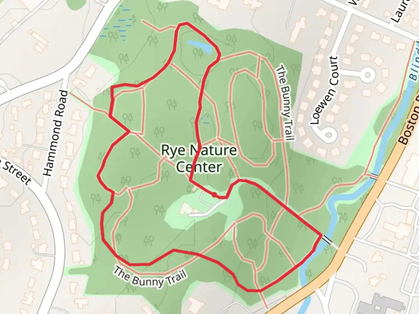 An image depicting the trail Rye Nature Loop Trail and its surrounding area.