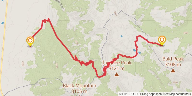 Continental Divide Trail - Montana And Idaho stage 5 Map