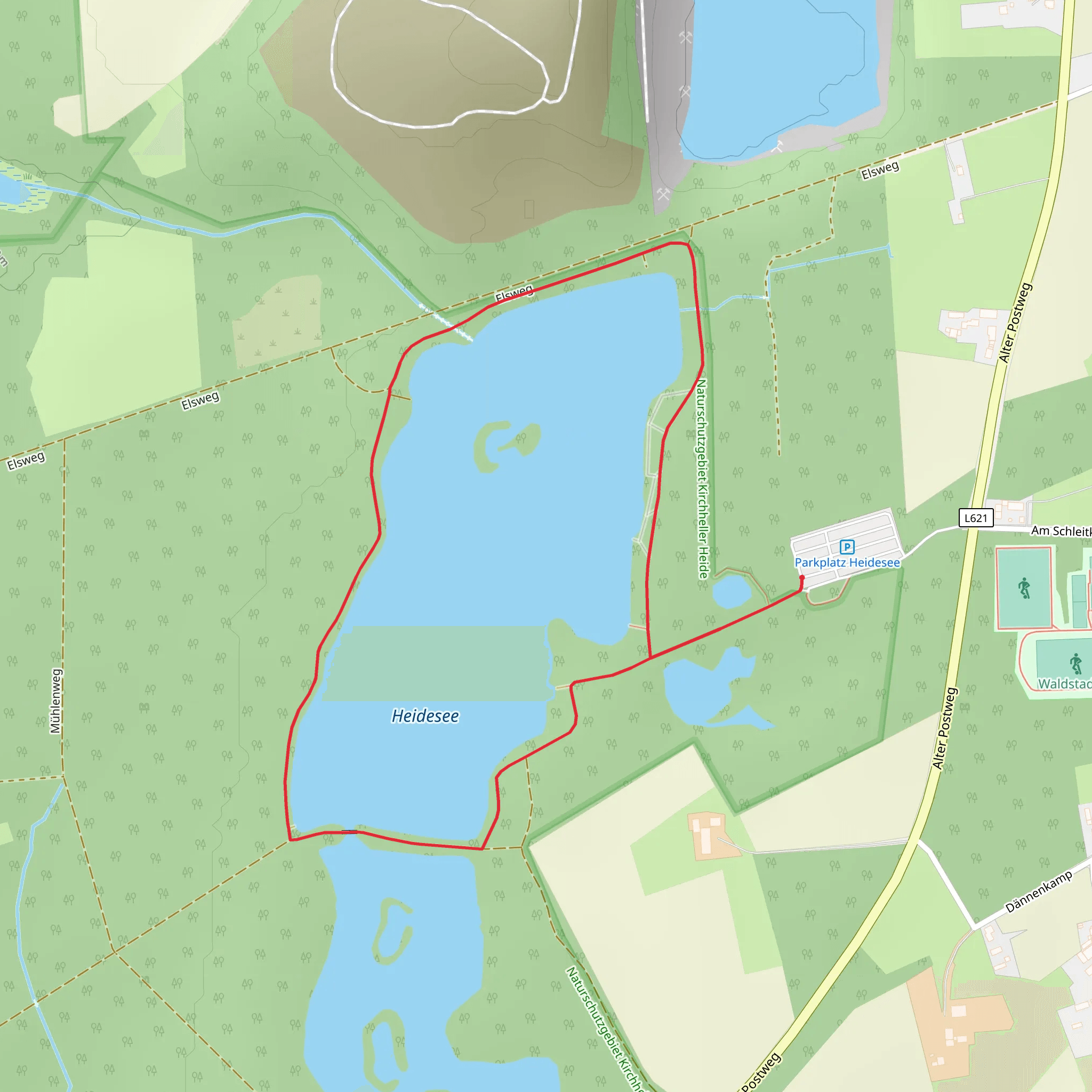 Heidesee Loop mobile static map