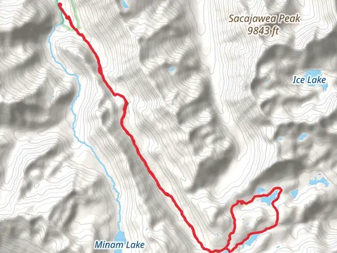Crescent, Douglas, Mirror and Moccasin Lakes via East Fork Lostine Trail