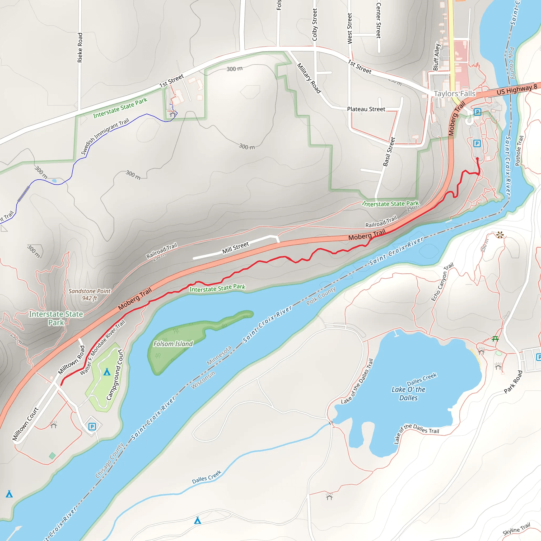 Saint Croix River mobile static map