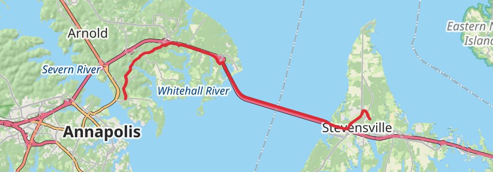 American Discovery Trail - Maryland and Washington DC stage 4 Map