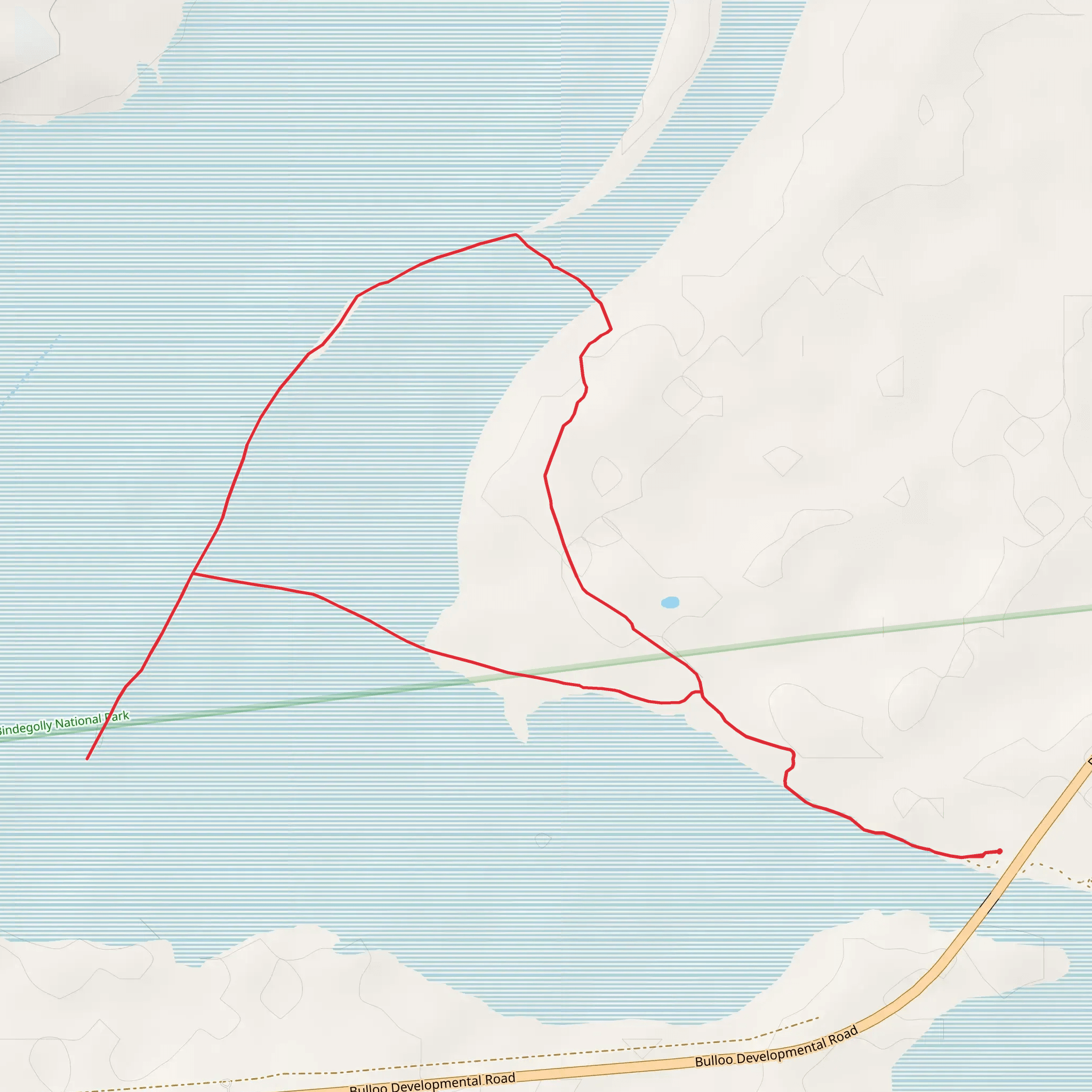 Lake Bindegolly Circuit Track mobile static map