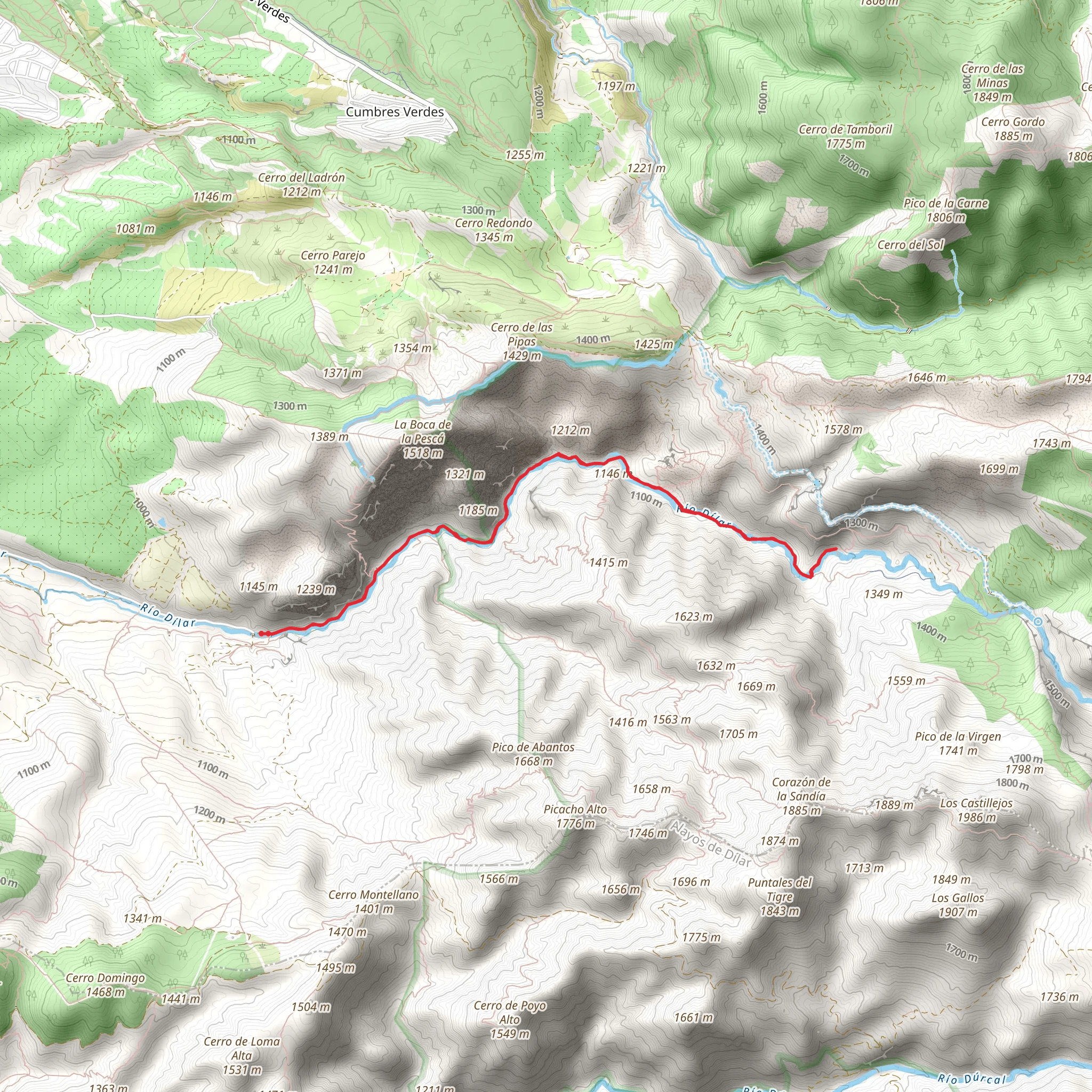 Área Recreativa Río Dílar - Los Atalayones de Dílar mobile static map