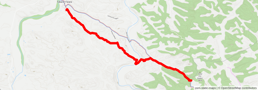 Vall de María - Roquizal del Rullo PR Z 155 stage 2 Map