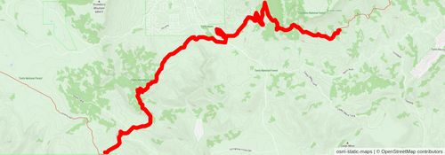 Southwestern Horseshoe Trail stage 78 Map