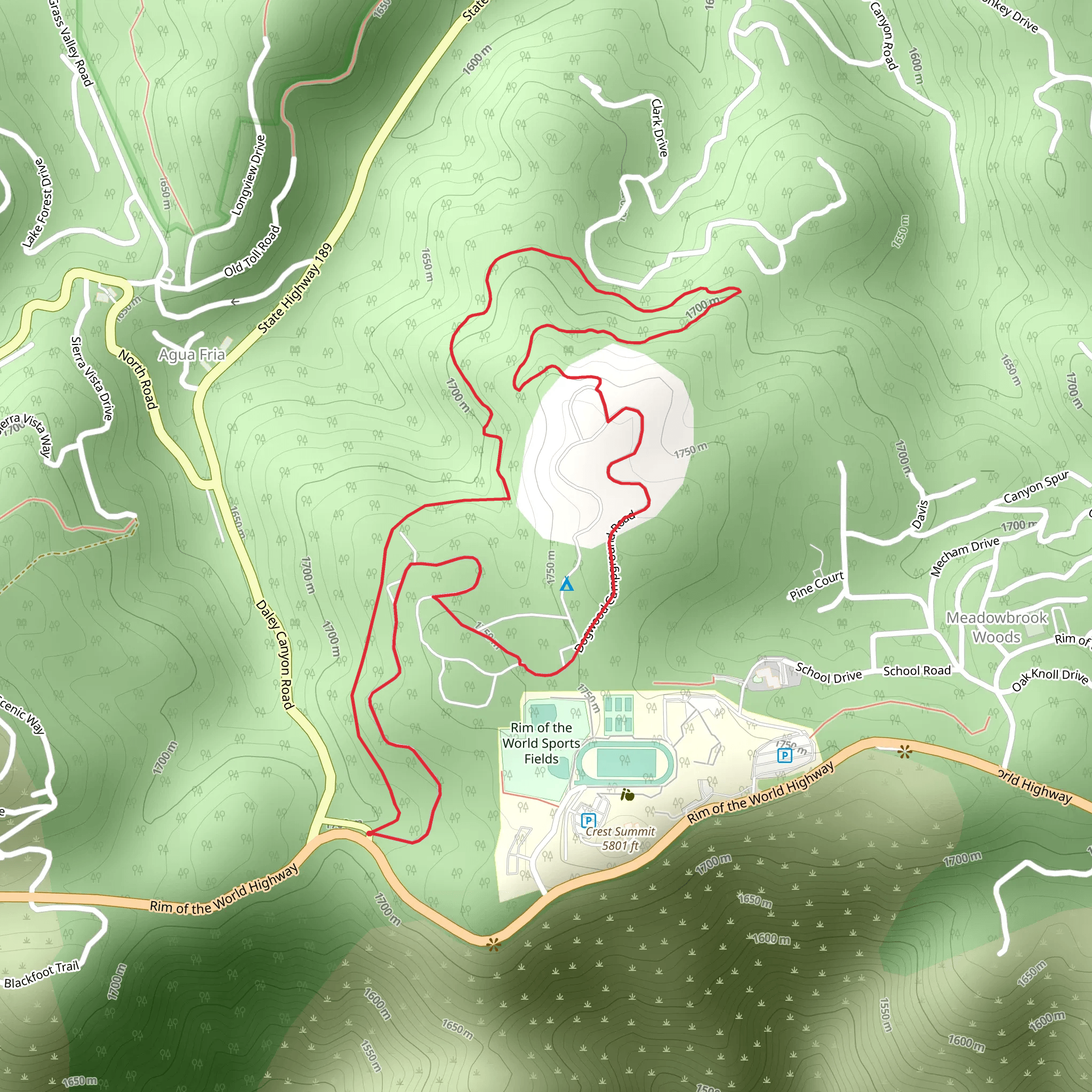 Dogwood Trail mobile static map