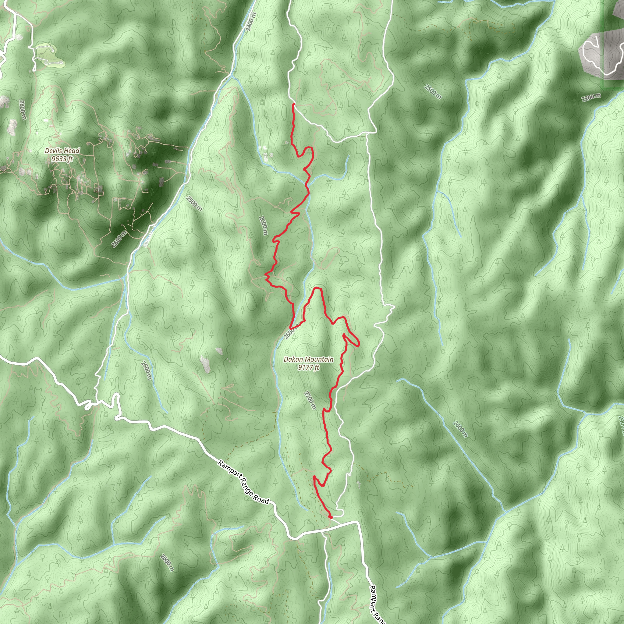 Watson Park Trail mobile static map