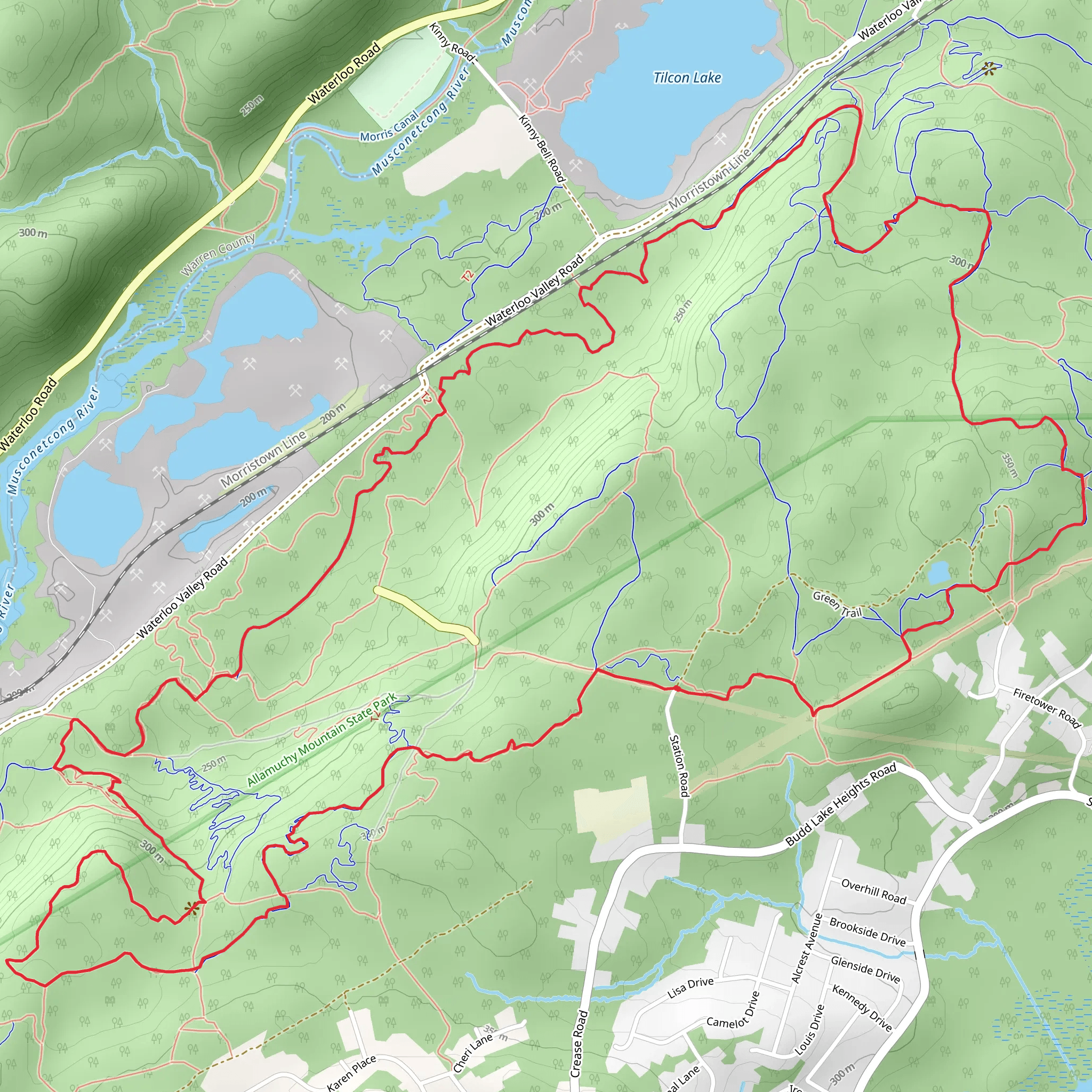 Green, White and THE Golden Loop Trail mobile static map