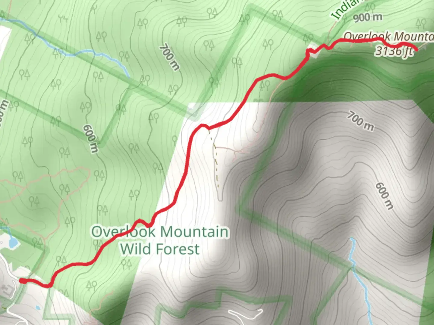An image depicting the trail Overlook Summit Trail and its surrounding area.