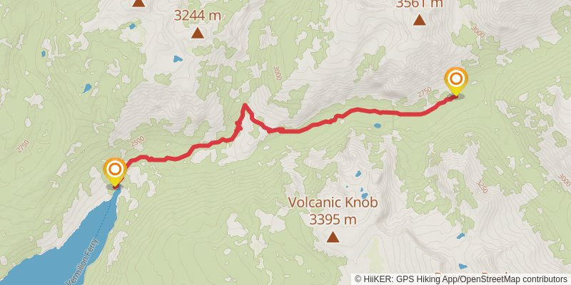 Mono Creek Trail stage 2 Map