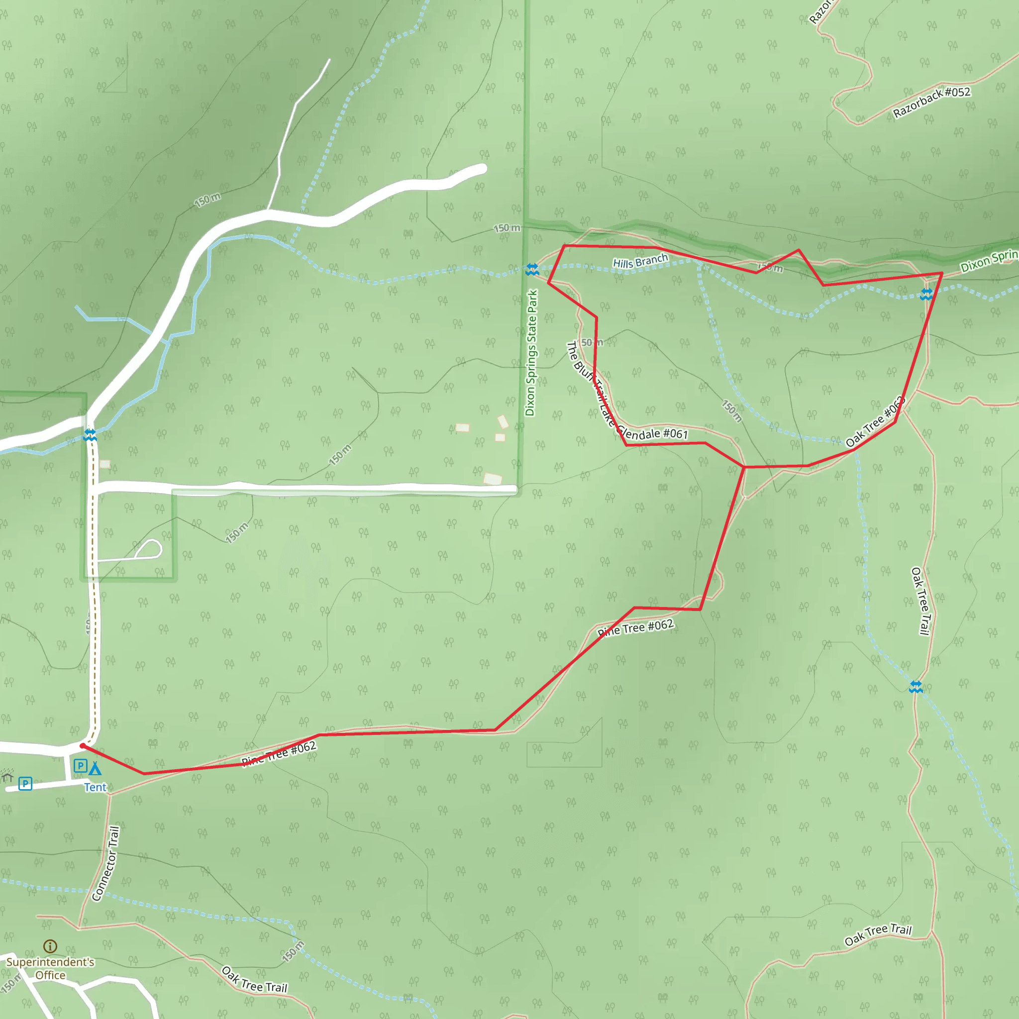 Pine Tree Trail mobile static map